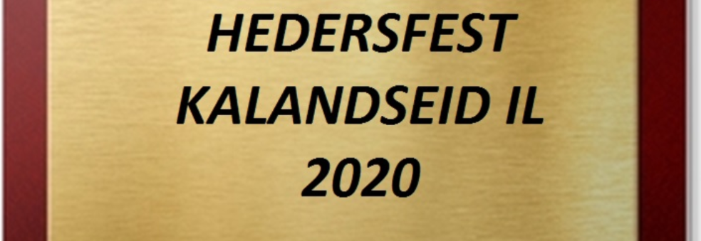 Hedersfest fredag 14 februar 2020 Påmelding her!
